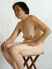 Real Asian Granny Posing