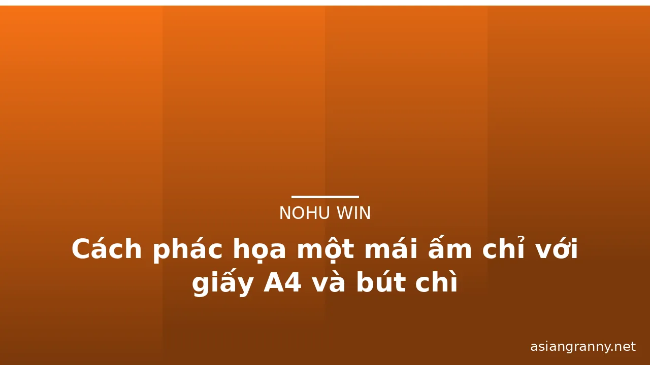 Cách phác họa một mái ấm chỉ với giấy A4 và bút chì · ảnh 2