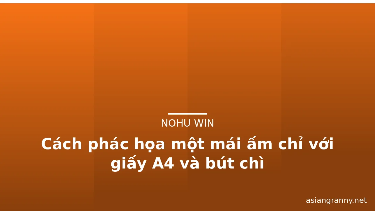 Cách phác họa một mái ấm chỉ với giấy A4 và bút chì · ảnh 3