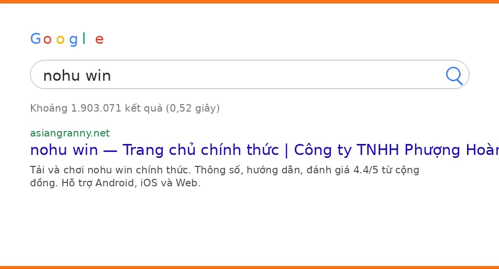 Cách tìm nohu win trên Google