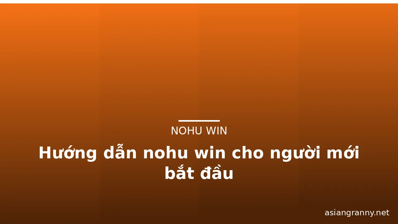 Hướng dẫn nohu win cho người mới bắt đầu — nohu win · ảnh 2