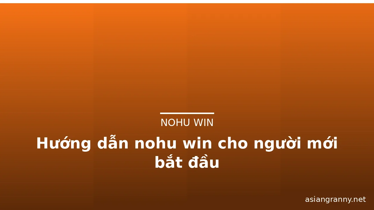 Hướng dẫn nohu win cho người mới bắt đầu — nohu win · ảnh 3