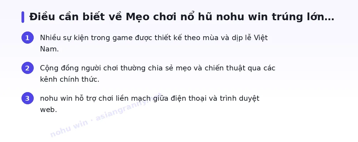 Những điều cần biết về nohu win